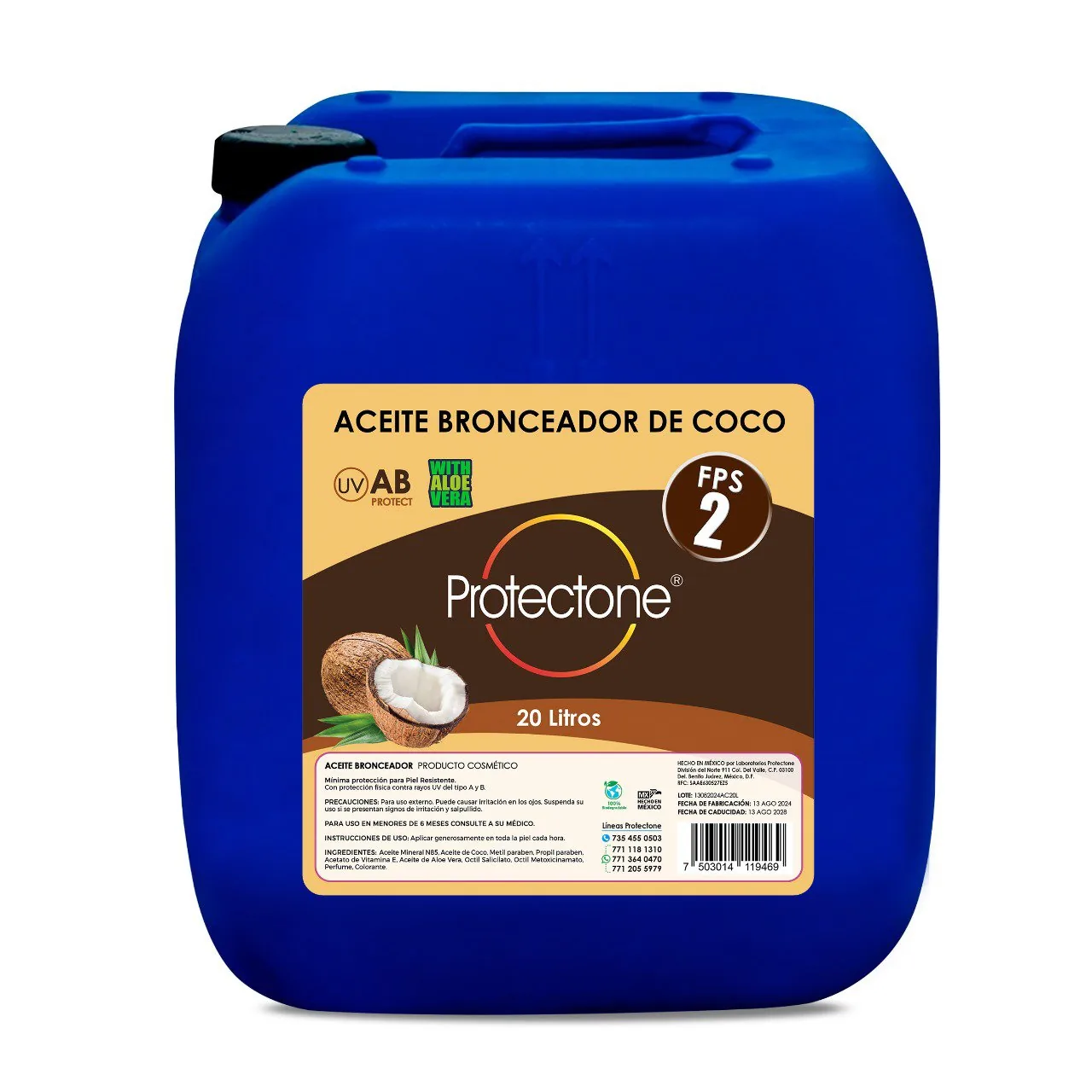 Bronceador Coco FPS 2 – Bidón 20L